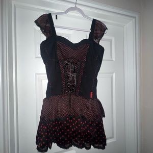 tripp nyc polka dot dress